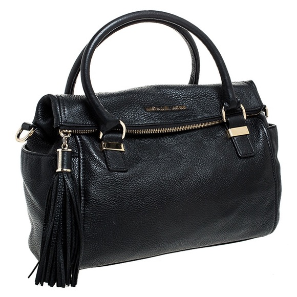 Michael Kors Black Leather Handbag - Picture 1 of 10